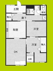 南恩加島3丁目連棟長屋の物件間取画像